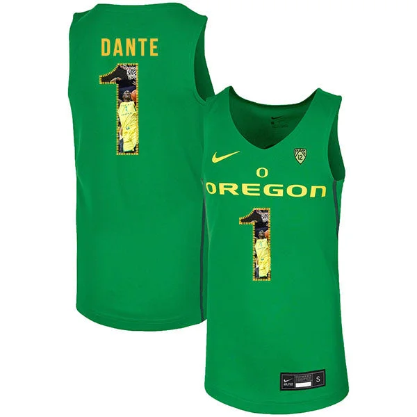 Football Jersey For Group Purchases-Basketball Jersey For Group Purchases-Oregon Ducks 1 N'Faly Dante Green Fashion College Basketball Basketball Jersey