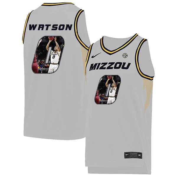 Football Jersey For Adult Leagues-Basketball Jersey For Adult Leagues-Missouri Tigers 0 Torrence Watson White Fashion College Basketball Basketball Jersey