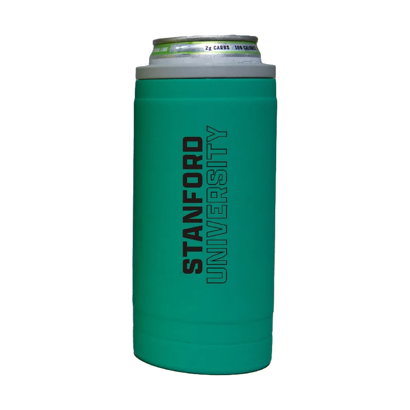 Team Mug For Game Day-Stanford 12oz Optic Stacked Soft Touch Slim Coolie