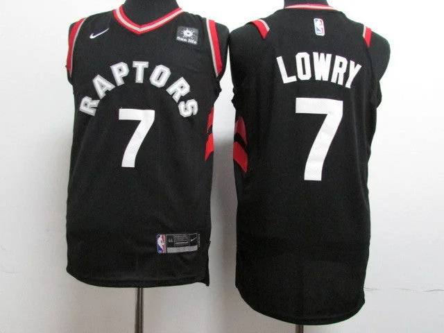 Football Jersey For Match Day Outfits-Basketball Jersey For Match Day Outfits-Raptors 7 Kyle Lowry Black Authentic Basketball Jersey