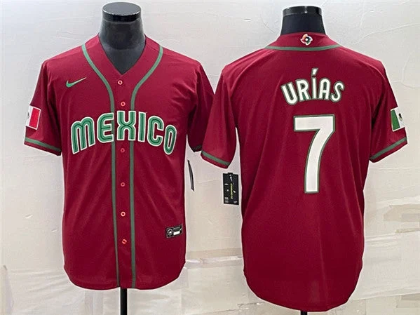 Baseball Jersey For Team Spirit Gear-Men's Mexico Baseball ACTIVE PLAYER Custom Red World Baseball Classic Stitched Jersey