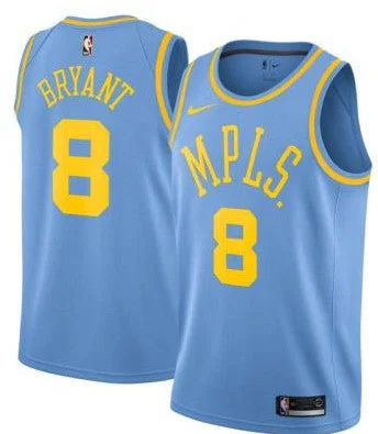 Football Jersey With Custom Colors-Basketball Jersey With Custom Colors-Lakers 8 Kobe Bryant Blue MPLS Swingman Basketball Jersey