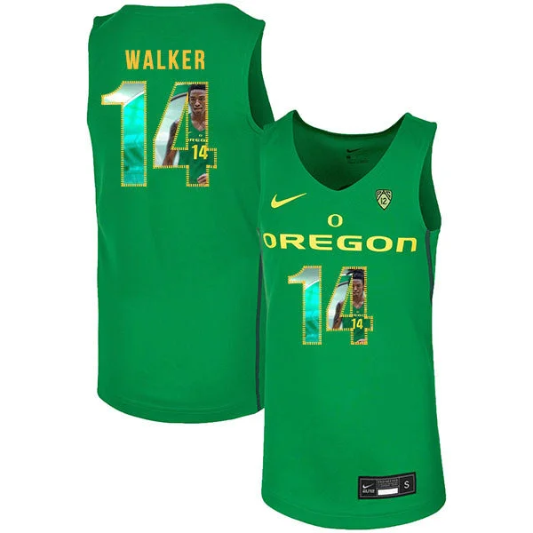 Football Jersey For Competitive Teams-Basketball Jersey For Competitive Teams-Oregon Ducks 14 C.J. Walker Green Fashion College Basketball Basketball Jersey.jpeg