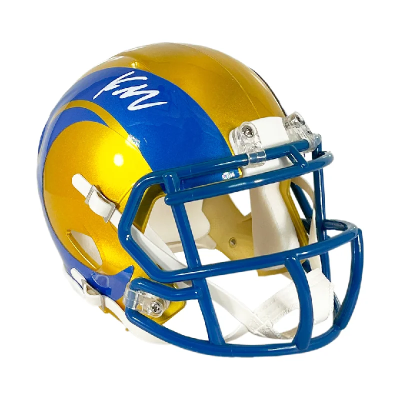 Rugby Helmet With Protective Padding-Kyren Williams Signed Los Angeles Rams Flash Mini Football Helmet (Beckett)