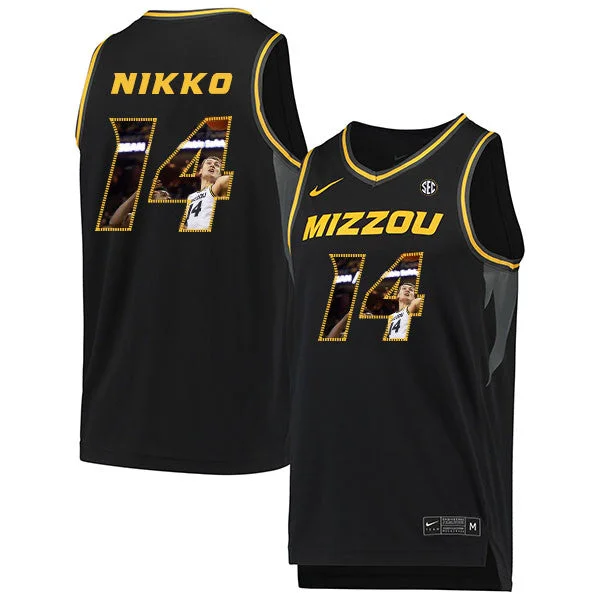 Football Jersey For Fans-Basketball Jersey For Fans-Missouri Tigers 14 Reed Nikko Black Fashion College Basketball Basketball Jersey