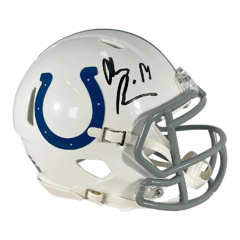 Rugby Helmet For Serious Players-Alec Pierce Signed Indianapolis Colts Speed Mini Football Helmet (JSA)