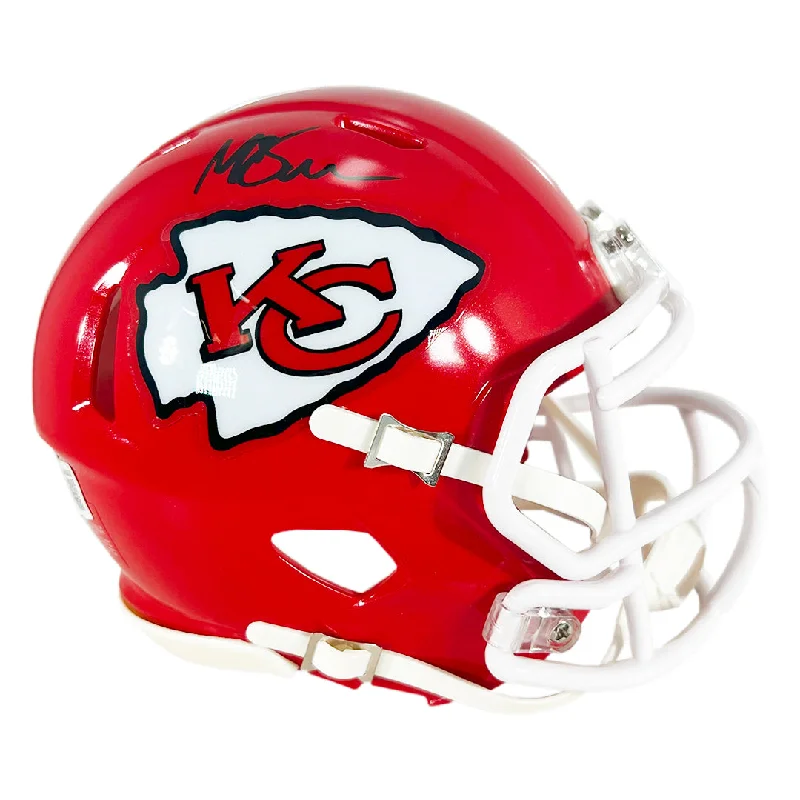 Rugby Helmet For Rugby Players-Mike Danna Signed Kansas City Chiefs Speed Mini Football Helmet (Beckett)