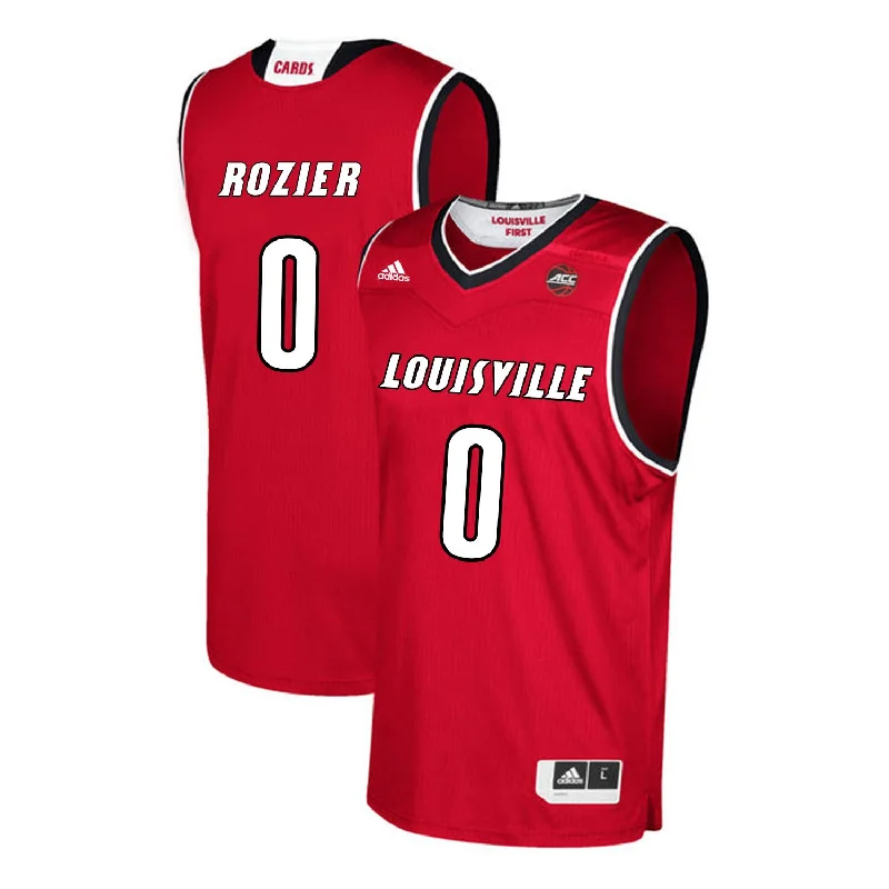 Football Jersey For Players-Basketball Jersey For Players-Louisville Cardinals 0 Terry Rozier Red College Basketball Basketball Jersey