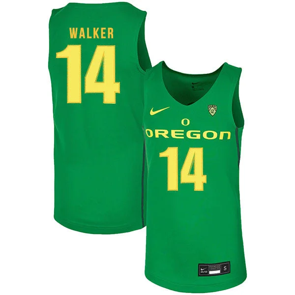 Football Jersey For Softball Leagues-Basketball Jersey For Softball Leagues-Oregon Ducks 14 C.J. Walker Green College Basketball Basketball Jersey.jpeg