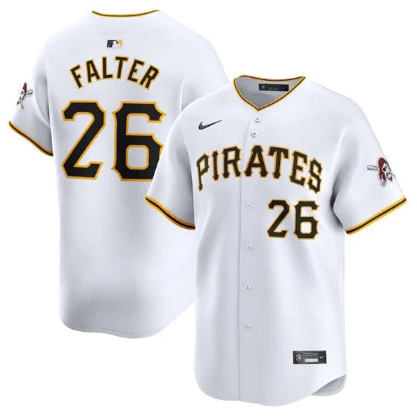 Baseball Jersey For Personalized Sizing-Men's Pittsburgh Pirates #26 Bailey Falter White Home Limited Baseball Stitched Jersey