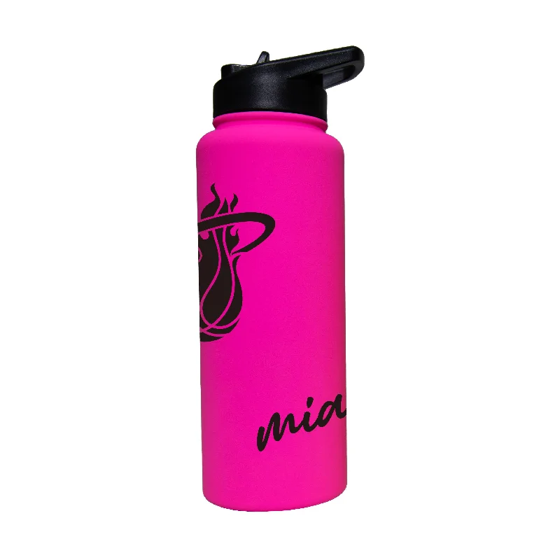 Team Mug With Custom Numbering-Miami Heat 34oz Electric Bold Soft Touch Quencher