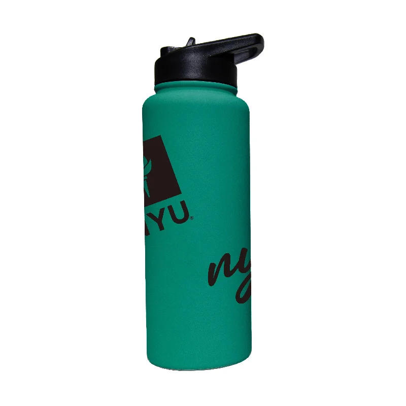 Team Mug For Promotional Merchandise-NYU 34oz Optic Bold Soft Touch Quencher