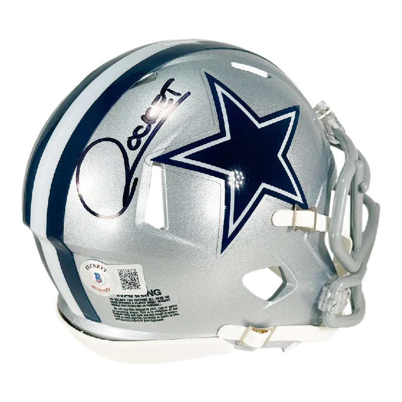 Rugby Helmet For Rugby Apparel-Rocket Ismail Signed Dallas Cowboys Speed Mini Football Helmet (Beckett)