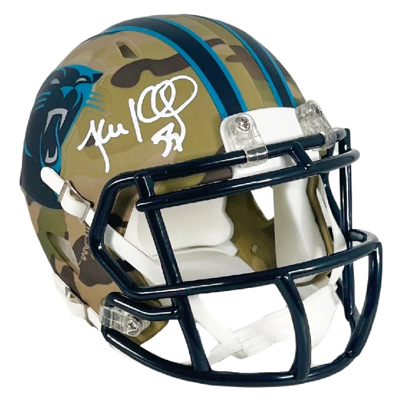 Rugby Helmet For Rugby Training Gear-Luke Kuechly Signed Carolina Panthers Camo Speed Mini Football Helmet (Beckett)