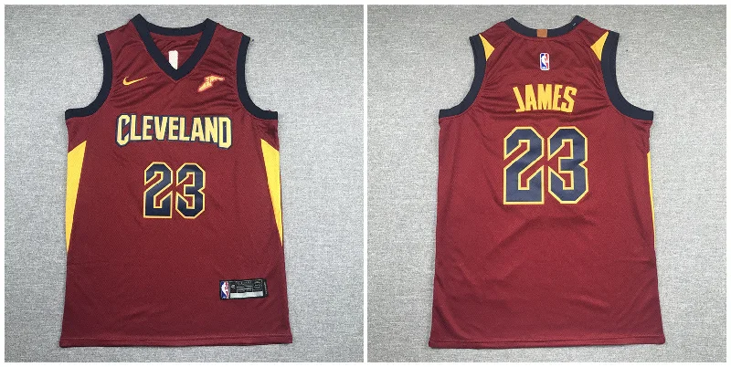 Football Jersey For Customized Player Design-Basketball Jersey For Customized Player Design-Cavaliers 23 Lebron James Red Swingman Basketball Jersey