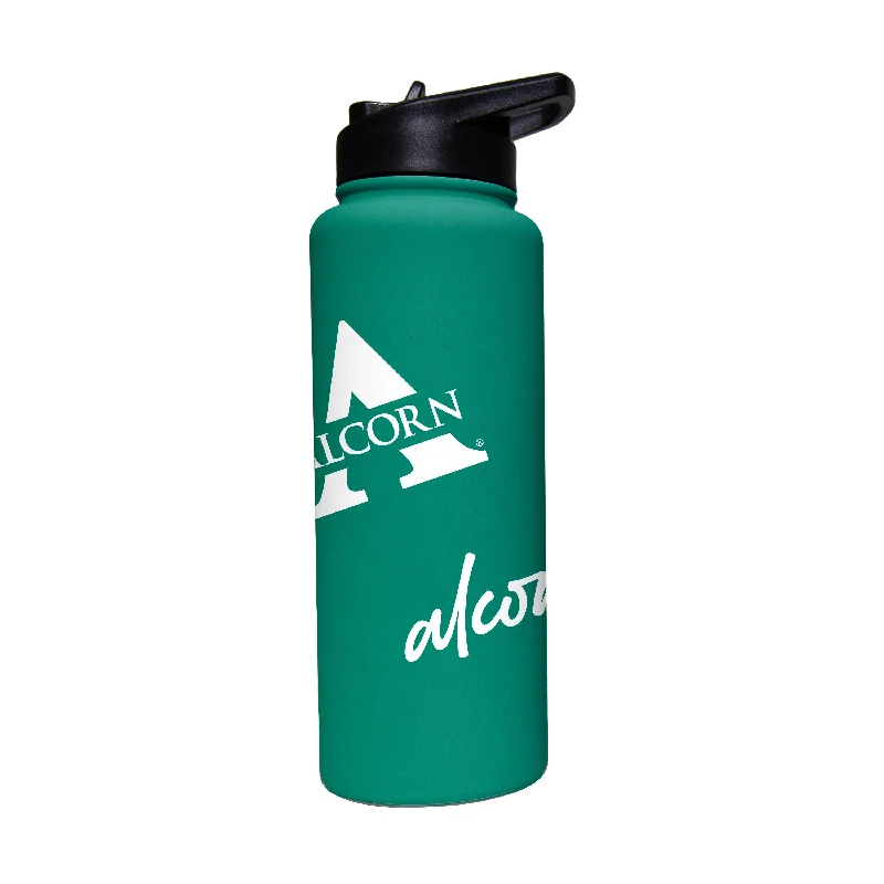 Team Mug With Unique Designs-Alcorn State 34oz Optic Bold Soft Touch Quencher