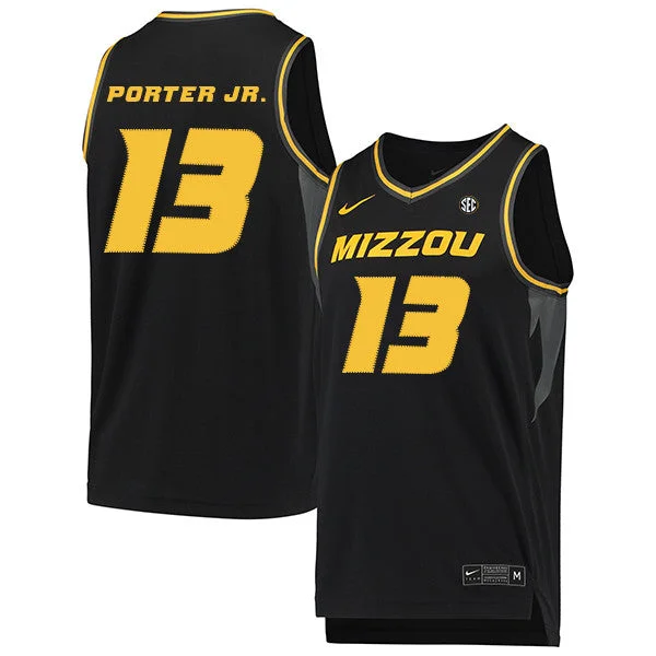 Football Jersey For Custom Orders-Basketball Jersey For Custom Orders-Missouri Tigers 13 Michael Porter Jr. Black College Basketball Basketball Jersey.jpeg