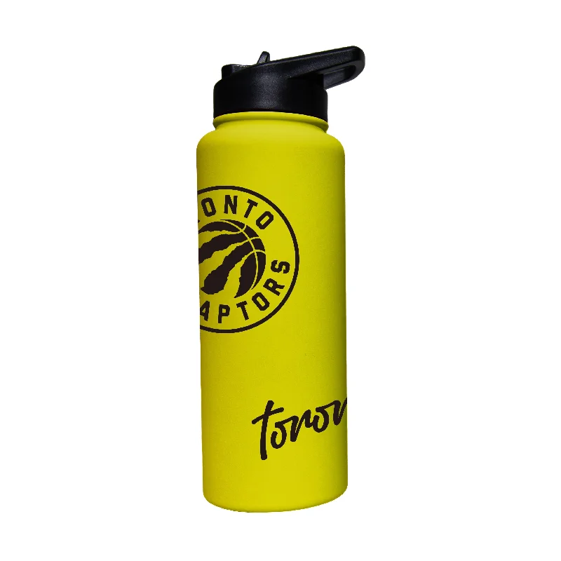 Team Mug For Outdoor Events-Toronto Raptors 34oz Cru Bold Soft Touch Quencher