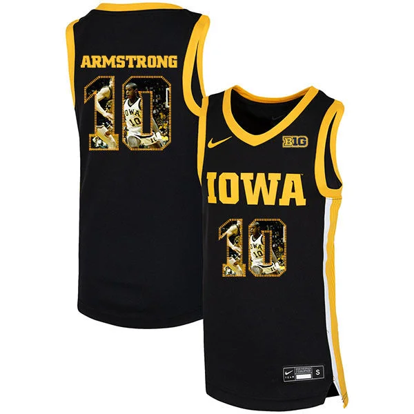 Football Jersey For Fundraising-Basketball Jersey For Fundraising-Iowa Hawkeyes 10 B.J. Armstrong Black Basketball College Fashion Basketball Jersey.jpeg