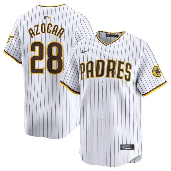 Baseball Jersey For High-Speed Play-Men's San Diego Padres #28 Jose Azocar White 2024 Home Limited Baseball Stitched Jersey