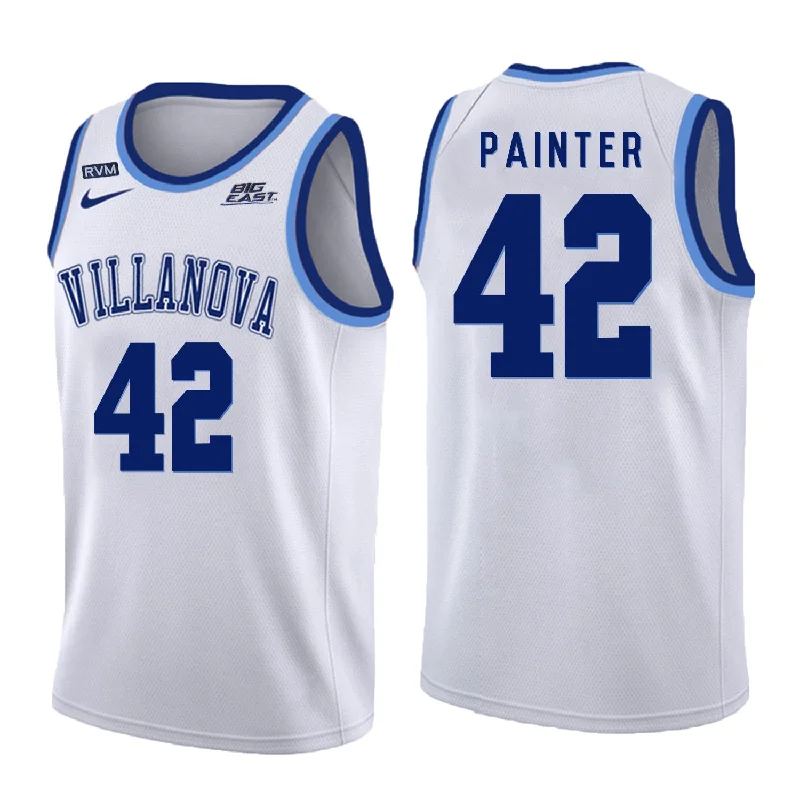 Football Jersey For Custom Fit-Basketball Jersey For Custom Fit-Villanova Wildcats 42 Dylan Painter White College Basketball Basketball Jersey