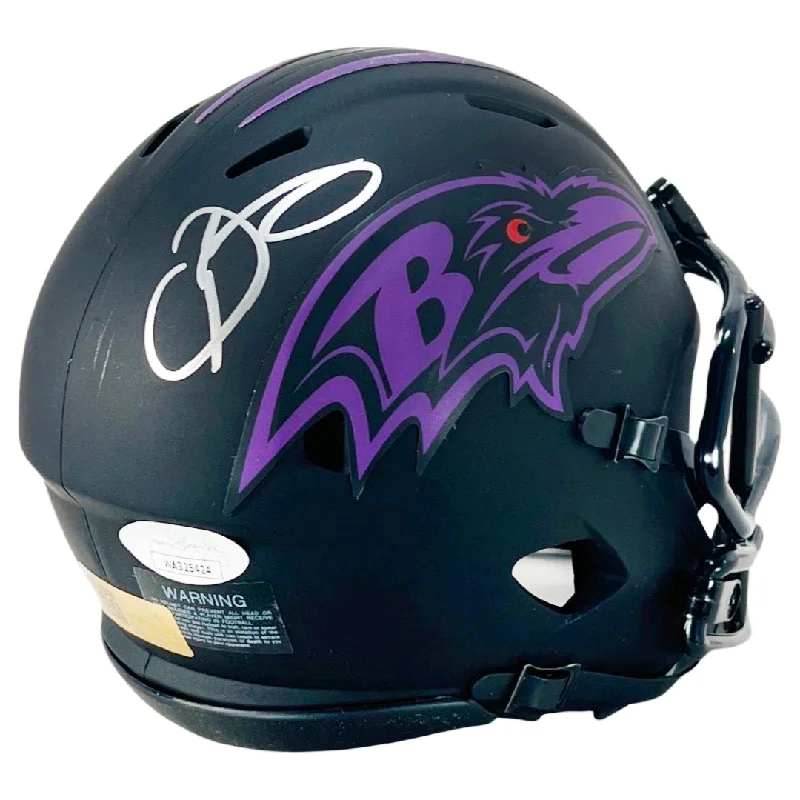 Rugby Helmet For Youth Rugby Leagues-Odell Beckham Jr Signed Baltimore Ravens Eclipse Speed Mini Football Helmet (JSA)