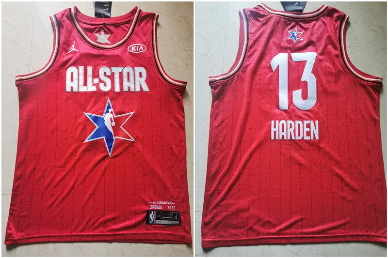 Football Jersey For Championship Gifts-Basketball Jersey For Championship Gifts-Rockets 13 James Harden Red 2020 All-Star Jordan Brand Swingman Basketball Jersey