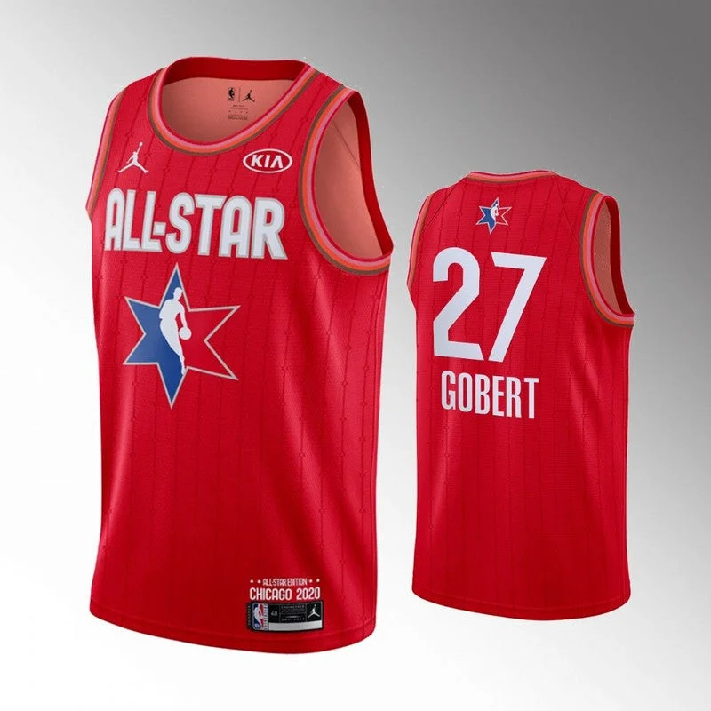 Football Jersey For Group Orders-Basketball Jersey For Group Orders-Jazz 27 Rudy Gobert Red 2020 All-Star Jordan Brand Swingman Basketball Jersey