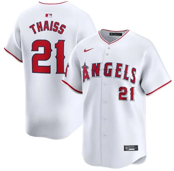 Baseball Jersey For Sport-Specific Design-Men's Los Angeles Angels #21 Matt Thaisse White Home Limited Baseball Stitched Jersey