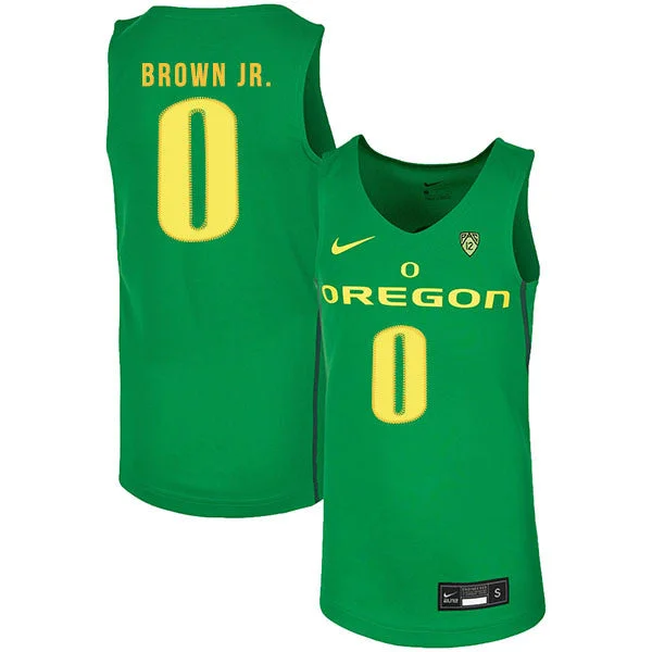 Football Jersey For Sports Teams And Clubs-Basketball Jersey For Sports Teams And Clubs-Oregon Ducks 0 Troy Brown Jr. Green College Basketball Basketball Jersey.jpeg