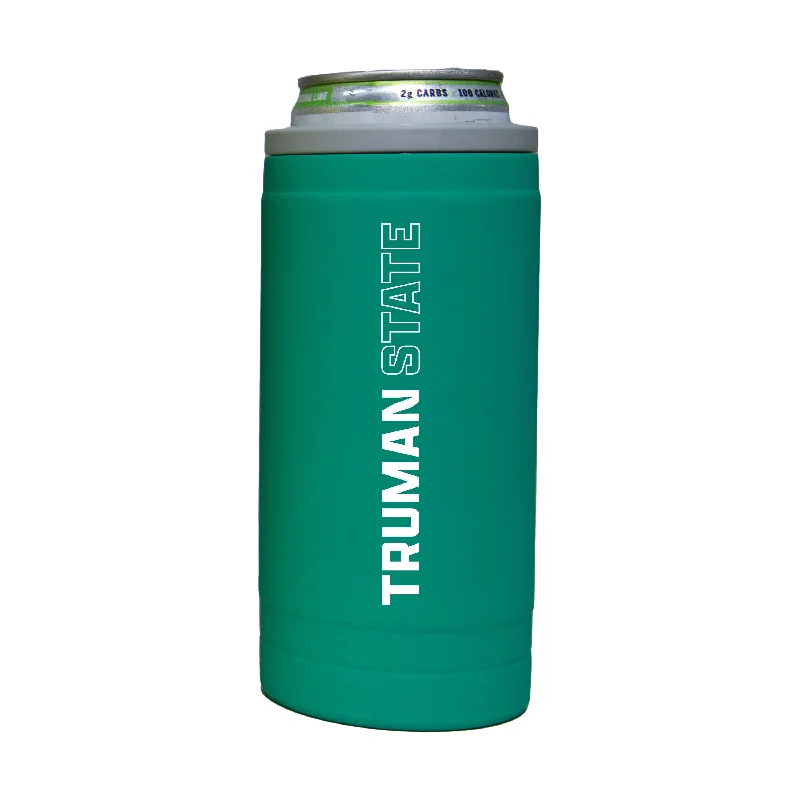 Team Mug For Sale-Truman State 12oz Optic Stacked Soft Touch Slim Coolie