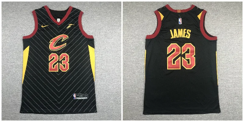 Football Jersey For Team Sales-Basketball Jersey For Team Sales-Cavaliers 23 Lebron James Black Swingman Basketball Jersey