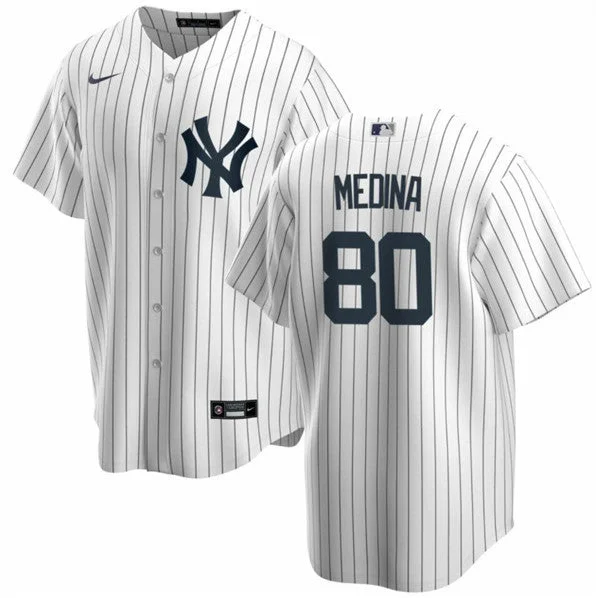 Baseball Jersey For Large Teams-Men's New York Yankees #80 Luis Medina Stitched Baseball Cool Base Jersey