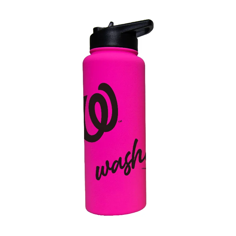 Team Mug For Corporate Events-Washington Nationals 34oz Electric Bold Soft Touch Quencher