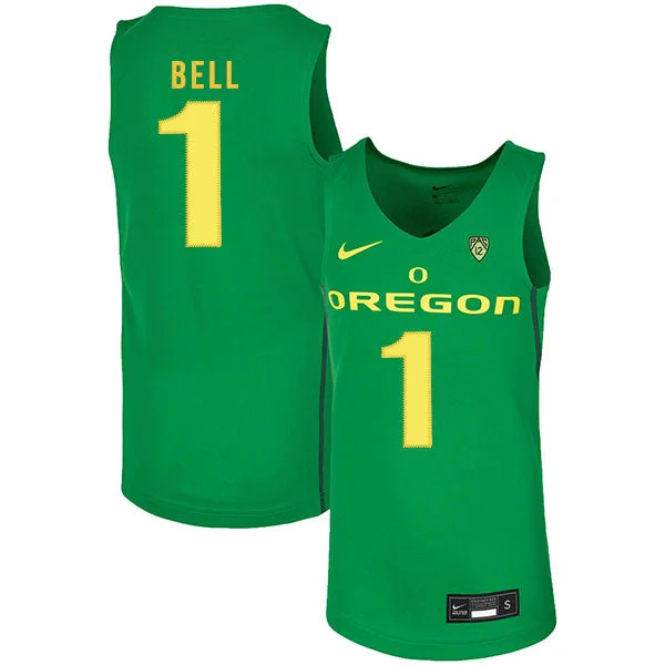 Football Jersey For Group Discounts-Basketball Jersey For Group Discounts-Oregon Ducks 1 Jordan Bell Green College Basketball Basketball Jersey