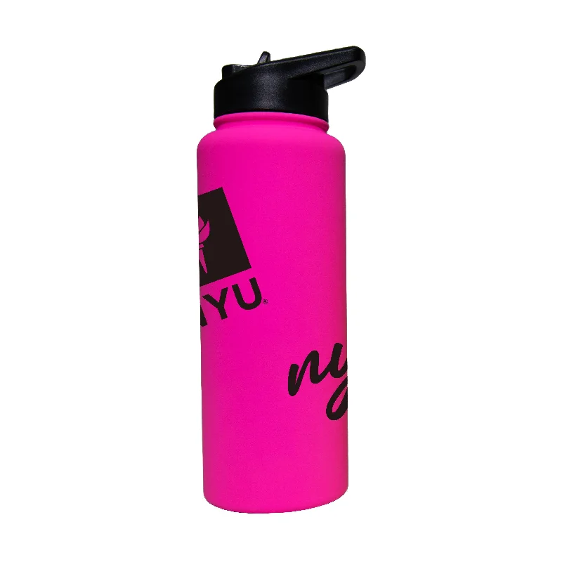 Team Mug For Gifting Purposes-NYU 34oz Electric Bold Soft Touch Quencher