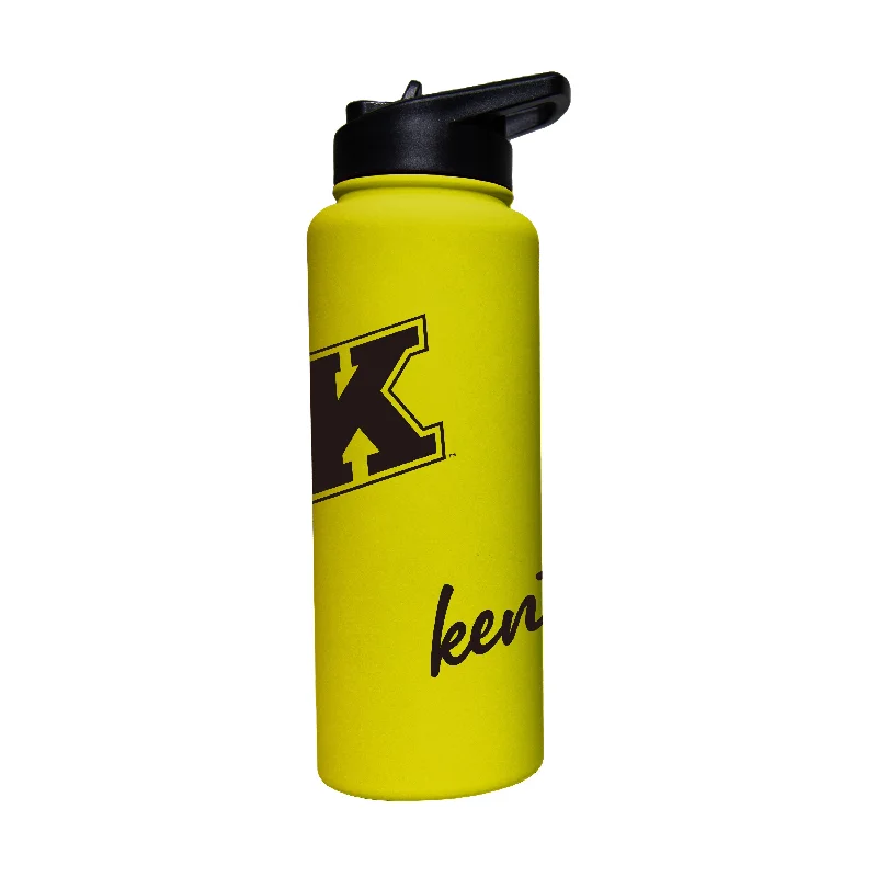 Team Mug With Custom Numbering-Kent State 34oz Cru Bold Soft Touch Quencher