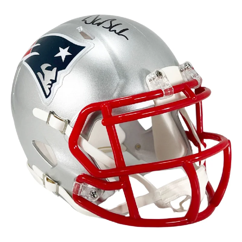 Rugby Helmet For High-Performance Players-Drew Bledsoe Signed New England Patriots Speed Mini Football Helmet (Beckett)