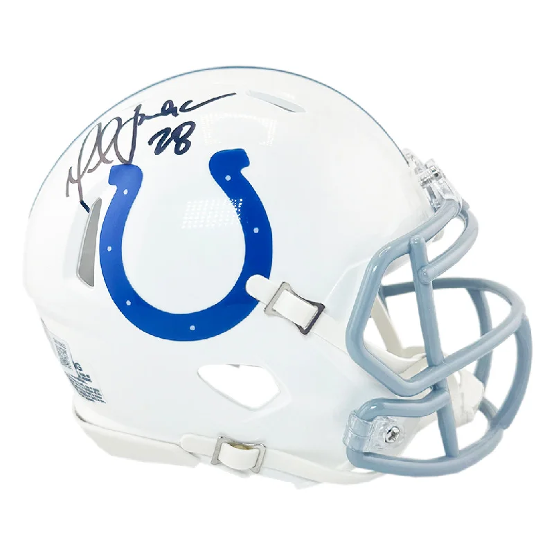 Rugby Helmet For Performance And Safety-Marshall Faulk Signed Indianapolis Colts Speed Mini Football Helmet (Beckett)