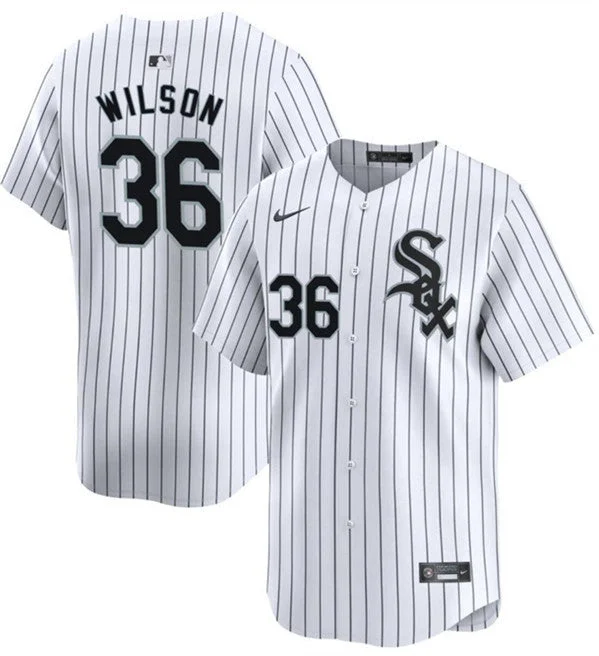 Baseball Jersey For Customized Team Colors-Men's Chicago White Sox #36 Steven Wilson White Home Limited Baseball Stitched Jersey