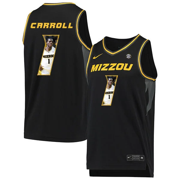 Football Jersey For Championship Game Apparel-Basketball Jersey For Championship Game Apparel-Missouri Tigers 1 DeMarre Carroll Black Fashion College Basketball Basketball Jersey