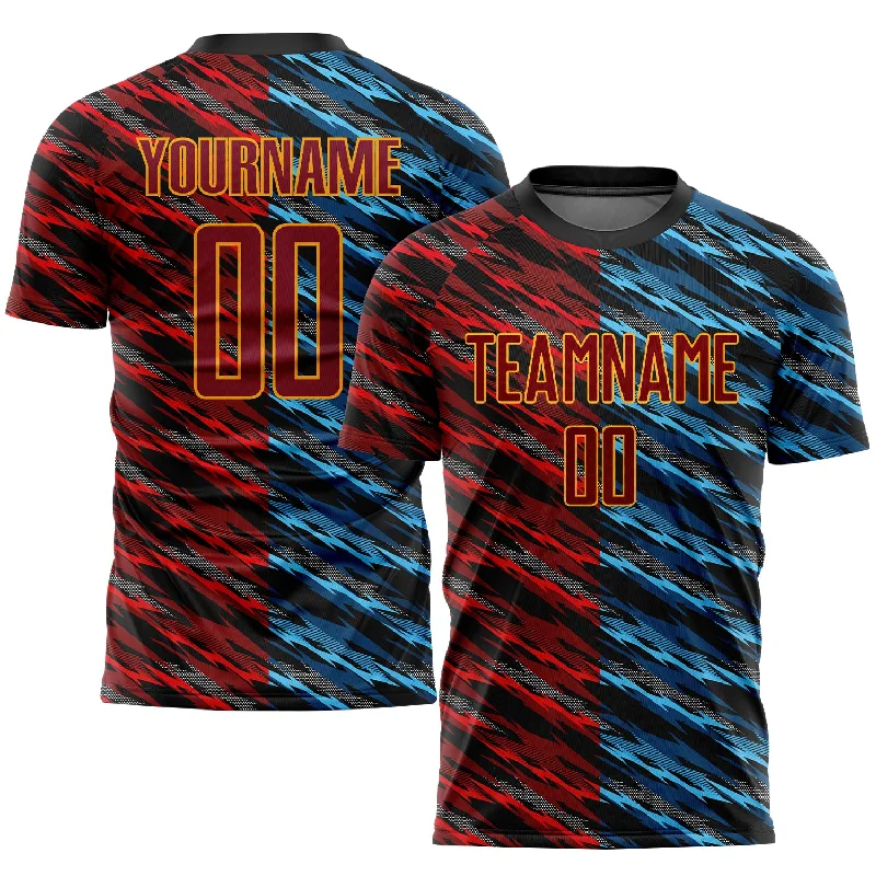 Football Jersey For Professional-Level Teams-Custom Camo Crimson-Black Sublimation Salute To Service Soccer Uniform Jersey