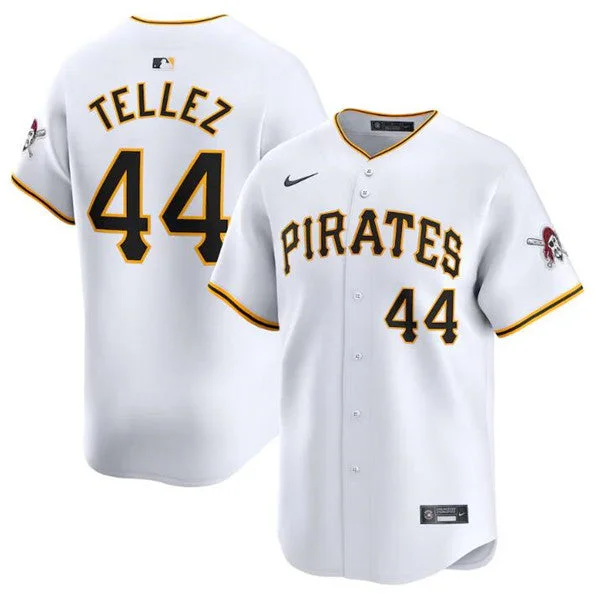 Baseball Jersey For Group Sports-Men's Pittsburgh Pirates #44 Rowdy Tellez White Home Limited Baseball Stitched Jersey