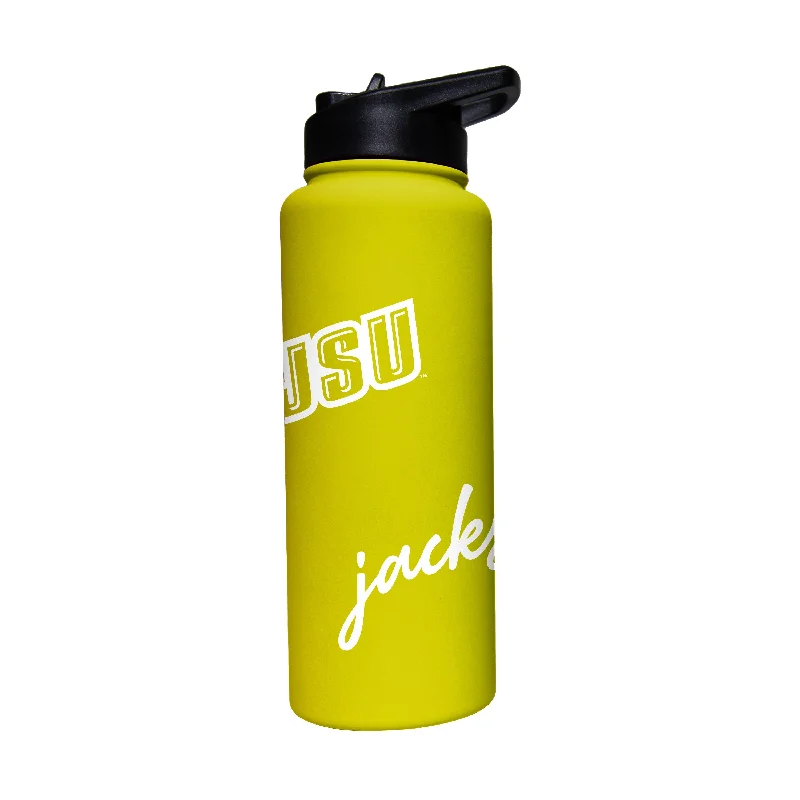 Team Mug For League Teams-Jacksonville State 34oz Cru Bold Soft Touch Quencher