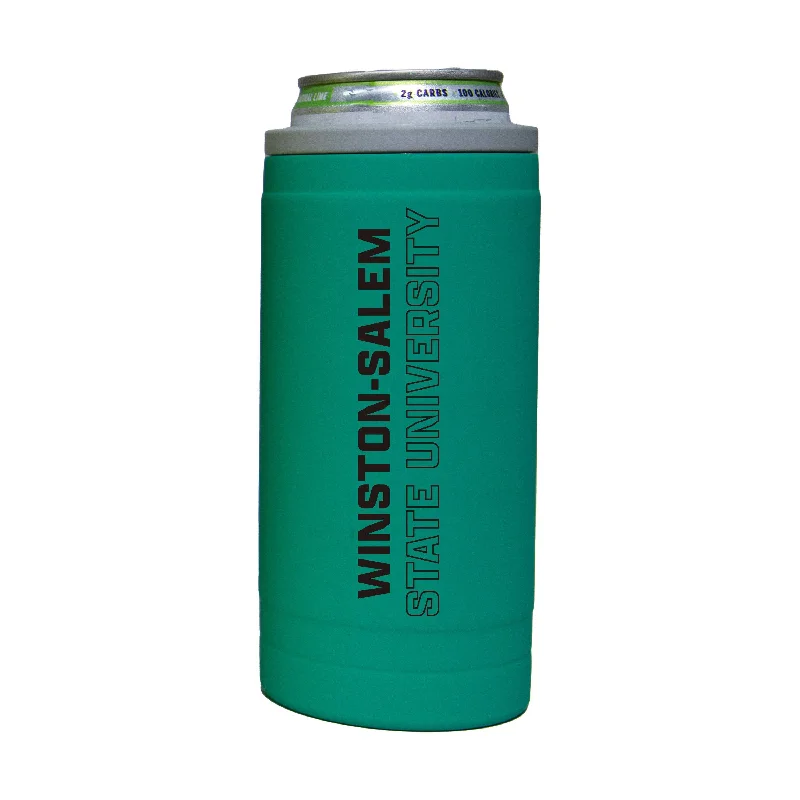 High Quality Team Mug-Winston Salem St 12oz Optic Stacked Soft Touch Slim Coolie