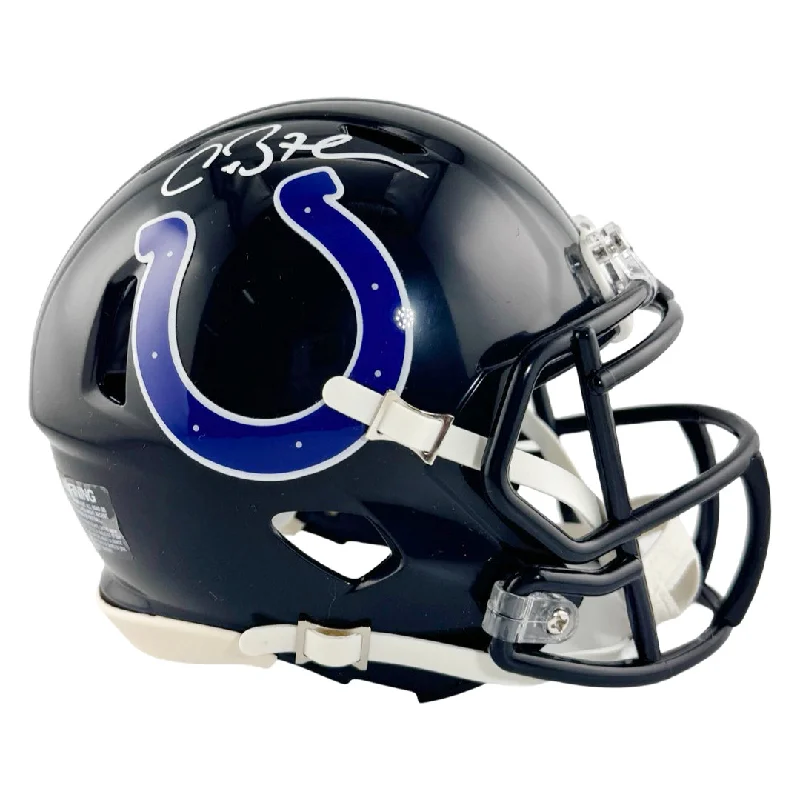 Rugby Helmet For Extreme Impact Sports-Antoine Bethea Signed Indianapolis Colts Alt 2023 Speed Mini Football Helmet (JSA)