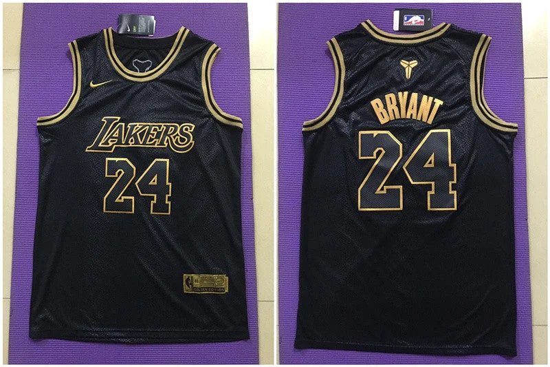 Football Jersey For Group Purchases And Gifts-Basketball Jersey For Group Purchases And Gifts-Lakers 24 Kobe Bryant Black Swingman Basketball Jersey