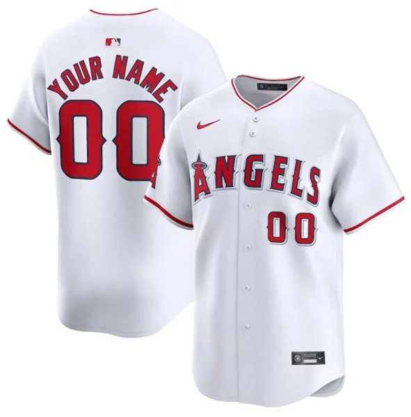 Baseball Jersey For Online Ordering-Men's Los Angeles Angels Active Player Custom White Home Limited Baseball Stitched Jersey