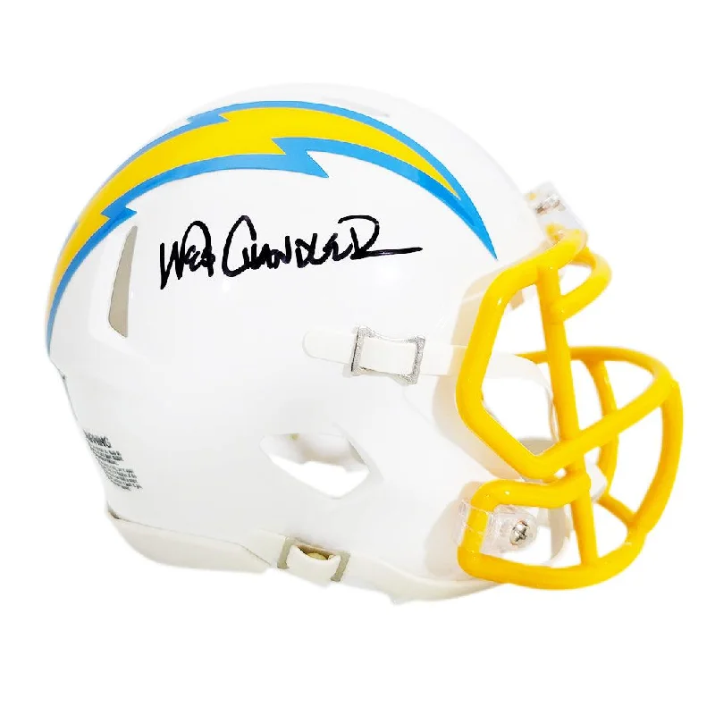 Rugby Helmet With Customizable Design-Wes Chandler Signed San Diego Chargers Speed Mini Football Helmet (JSA)